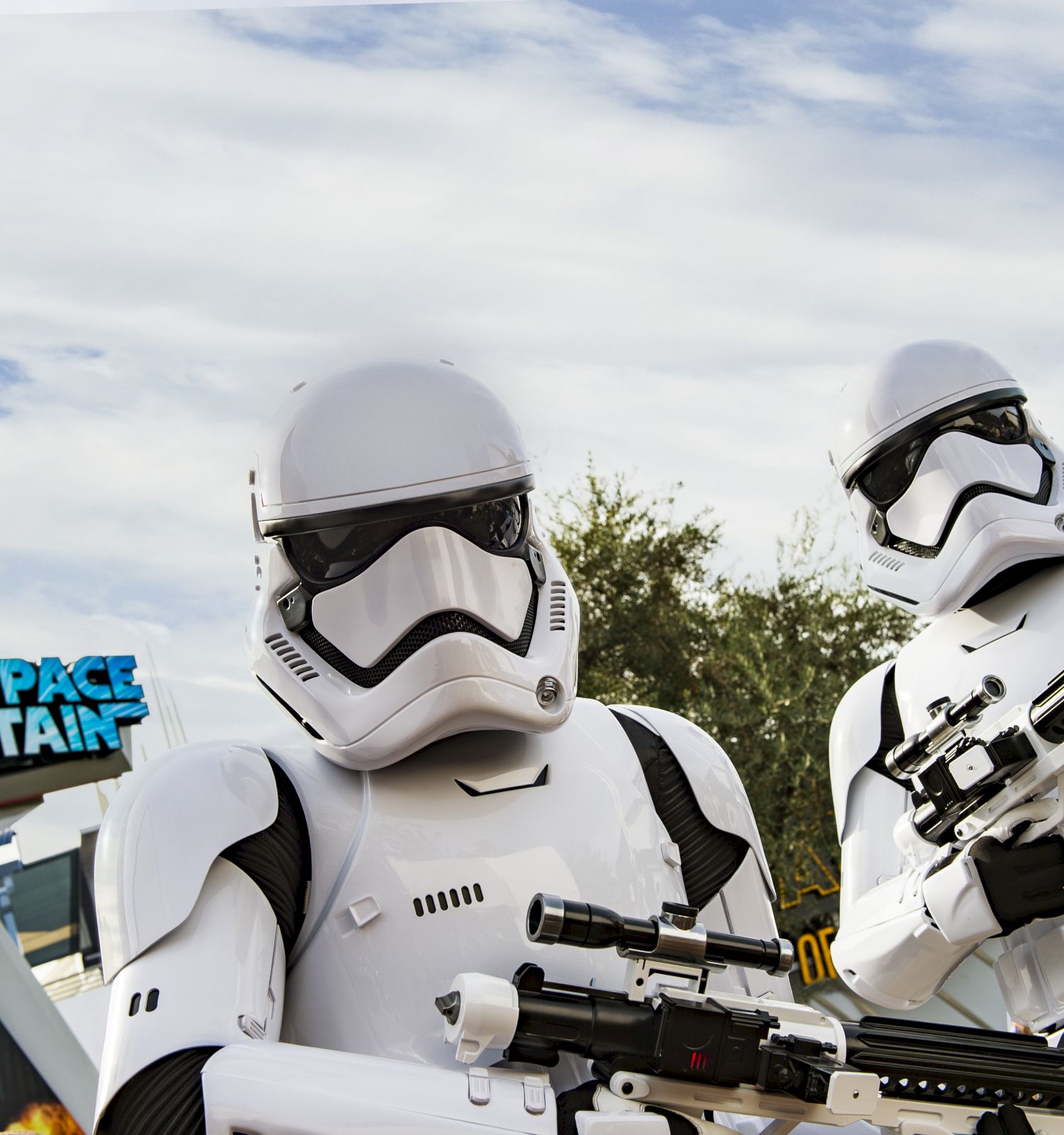 Storm Troopers in front of Space Mountain at DISNEYLAND® Resort