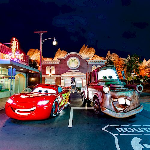 Lightning McQueen and Mater at DISNEY CALIFORNIA ADVENTURE® Resort.